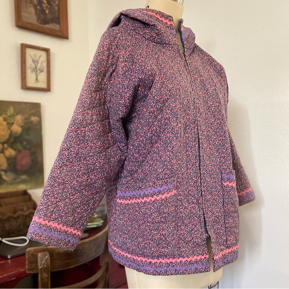 Floral Quilt jacket handmade